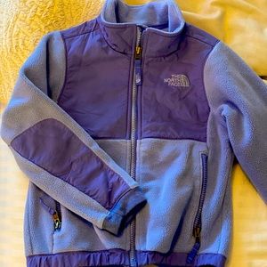 North Face Zip Up Jacket - Purple/Blue